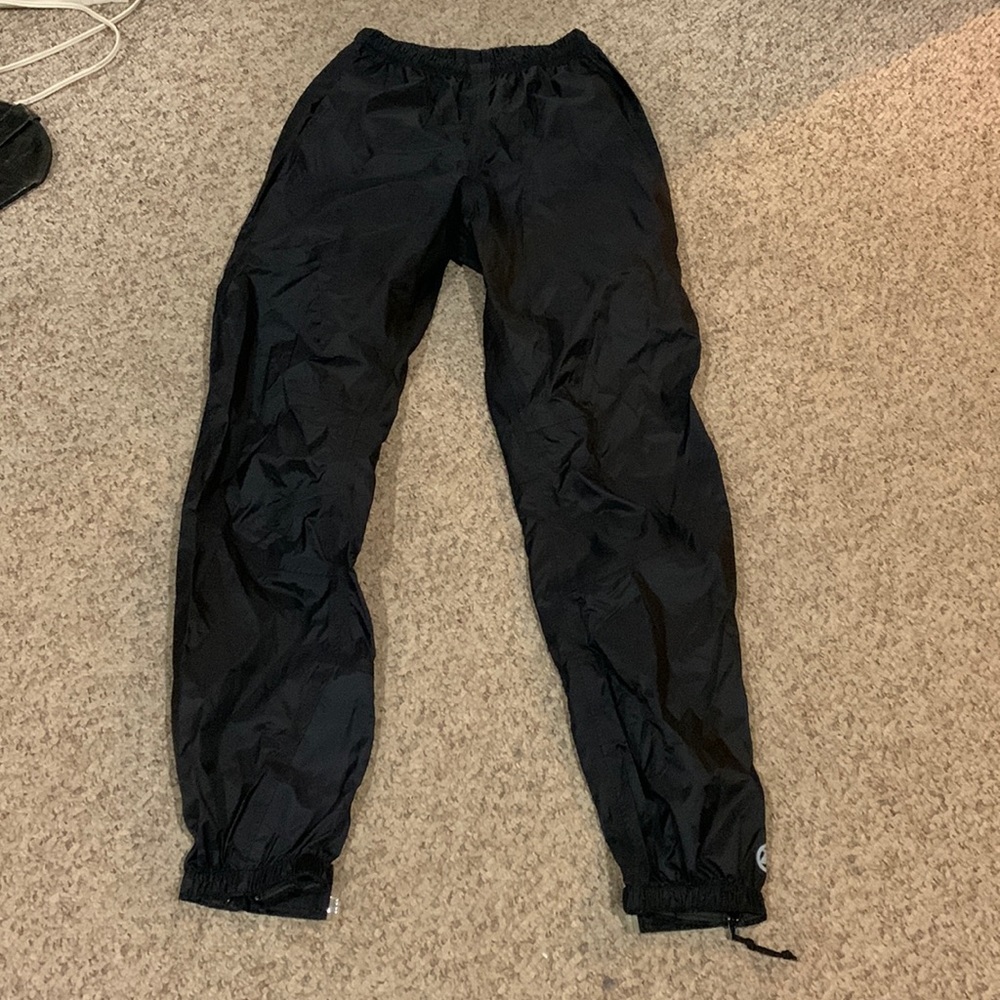 Novara black cycling reflective elastic waistband pants S